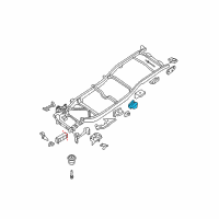 OEM 2011 Nissan Frontier Bracket Assembly-Rear Spring, Front R Diagram - 50382-EA030