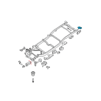 OEM 2014 Nissan Frontier Bracket-Rear Body Mounting, 5TH R Diagram - 95252-EA830