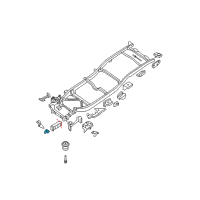 OEM 2010 Nissan Xterra Bracket-Cab Mounting, 1ST Diagram - 95112-EA030