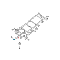 OEM 2012 Nissan Frontier Bracket-Cab Mounting, 1ST Diagram - 95112-EA030