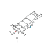 OEM 2008 Nissan Frontier Bracket Assembly-Cab Mounting, 3RD Diagram - 95131-EA830