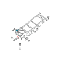 OEM 2006 Nissan Frontier Bracket Assy-Front Shock Absrber Diagram - 50410-EA030