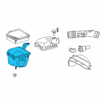 OEM 2021 Lexus IS300 Case Sub-Assembly, Air C Diagram - 17701-31690