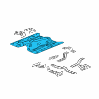 OEM Hummer H3 Panel, Floor Diagram - 25937399