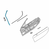 OEM 2020 BMW i8 Seal A-Pillar Front Right Left Diagram - 51-33-8-494-505