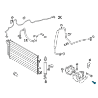 OEM 2020 Nissan Rogue Sport Screw Diagram - 01433-00171