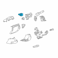 OEM Cadillac CTS Combo Switch Diagram - 20998957