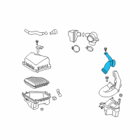 OEM 2009 Pontiac Vibe Air Inlet Duct Diagram - 88975812