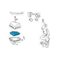 OEM 2010 Pontiac Vibe Filter Element Diagram - 88975799