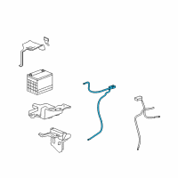 OEM 2007 Saturn Vue Cable Asm-Battery Positive Diagram - 25804031