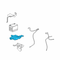 OEM Saturn Tray Asm-Battery Diagram - 25827634