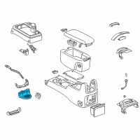 OEM Toyota Tacoma Cup Holder GRAY Diagram - 55620-35060-B0