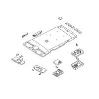 OEM 2000 Nissan Pathfinder Bulb-Vanity Mirror Diagram - 96415-5P110