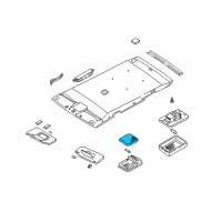 OEM 2004 Nissan Pathfinder Lens-Room Lamp Diagram - 26411-5W900