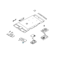 OEM 1999 Nissan Pathfinder Holder-SUNVISOR Diagram - 96409-0W010