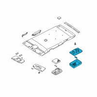 OEM Infiniti QX4 Lamp Assembly-Luggage Room Diagram - 26410-0W100