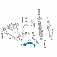 OEM 2015 BMW 750Li Mount Tension Strut, Right Diagram - 31-12-6-775-960