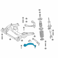 OEM 2017 BMW 535i GT Mount Tension Strut, Right Diagram - 31-12-6-775-960