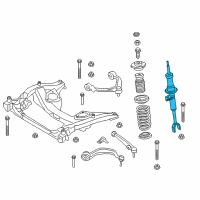 OEM BMW 535i GT Front Left Spring Strut Diagram - 31-31-6-798-153