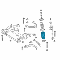 OEM 2015 BMW 740Ld xDrive Front Coil Spring Diagram - 31-33-6-786-767
