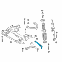 OEM BMW 750Li xDrive Bottom Rubber Mount Wishbone, Left Diagram - 31-12-6-798-107