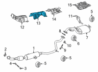 OEM 2022 Toyota Corolla Cross Heat Shield Diagram - 58152-0A020