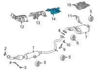 OEM Toyota Corolla Cross Heat Shield Diagram - 58153-0A030