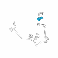 OEM Toyota Tundra Stabilizer Link Bracket Diagram - 48824-AF010