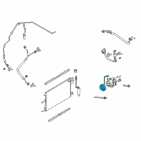 OEM 2013 Ford Transit Connect Clutch & Pulley Diagram - 8S4Z-19D784-AA