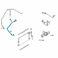 OEM 2008 Ford Focus Front Pressure Hose Diagram - 8S4Z-19E636-AA