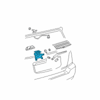 OEM 2010 Toyota Highlander Rear Motor Diagram - 85130-0E051