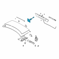 OEM 1999 BMW 740i Catch Key Diagram - 51-24-8-185-426