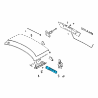 OEM 1997 BMW 750iL Trunk Lid Latch Actuator Diagram - 67-33-8-352-202