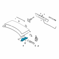 OEM BMW 750iL Left Trunk Lid Hinge Diagram - 41-62-8-221-197