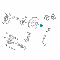 OEM Pontiac Nut, Rear Wheel Drive Shaft Diagram - 19184277