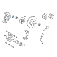 OEM 2008 Pontiac Vibe Bearing Snap Ring Diagram - 94843479