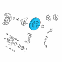 OEM 2003 Pontiac Vibe Rotor Diagram - 88974262