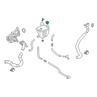 OEM Lexus IS200t Cap, Reserve Tank Diagram - 16475-28140