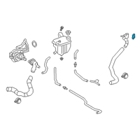 OEM 2021 Toyota Corolla Water Outlet Gasket Diagram - 16341-24010