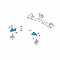 OEM 2007 Ford Mustang Support Bracket Diagram - 4R3Z-6031-AA