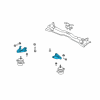 OEM 2005 Ford Mustang Support Bracket Diagram - 4R3Z-6031-AA