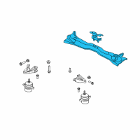 OEM Ford Mustang Transmission Mount Diagram - 8R3Z-6068-D