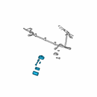 OEM 1987 Chevrolet Astro Lamp, Fog Diagram - 16519563