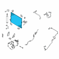 OEM 2017 Infiniti Q70 Condenser Assy Diagram - 92110-1MG0A