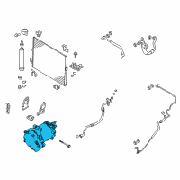 OEM Infiniti Q70 Compressor - Cooler Diagram - 92600-1MG0B