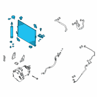 OEM Infiniti Condenser & Liquid Tank Assy Diagram - 92100-1MG0B