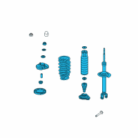 OEM 2014 Acura TSX Shock Absorber Assembly, Right Rear Diagram - 52610-TP1-A01