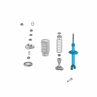 OEM 2009 Acura TSX Shock Absorber Unit, Rear Diagram - 52611-TL2-A01