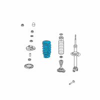 OEM Acura TSX Spring, Rear Diagram - 52441-TL2-A02