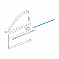 OEM Chrysler 200 Molding-Front Door Diagram - ZH59TZZAA